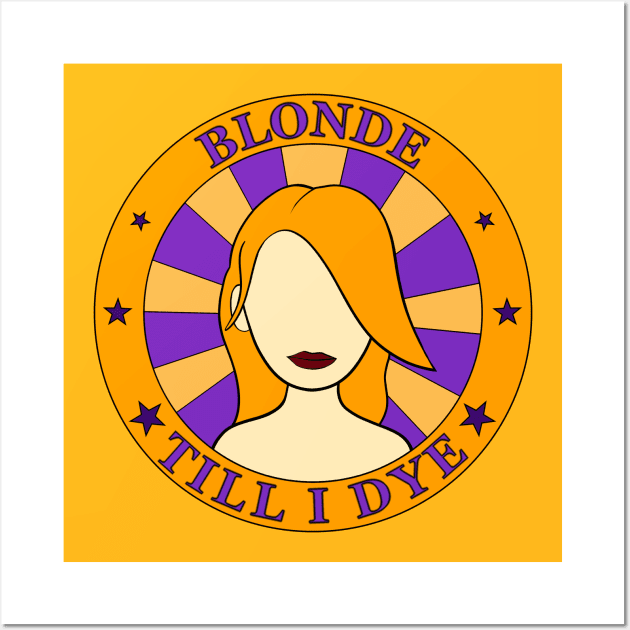 Blonde Ash Light Hair Color Style Barber For Women Girl Wall Art by PrintingJack